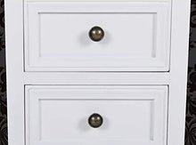 Hanper, comodino in legno, 2 pezzi, comodino moderno, comodino con due cassetti, per camera da letto, soggiorno, bagno, colore: bianco