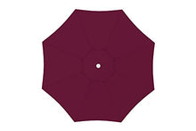 paramondo interpara Ombrellone da Giardino e Balcone 3,5 m (Rotondo/Rosso Vinaccia) / Telaio (Antracite)