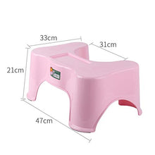 SHANCL Sgabello con Poggiapiedi Sgabello for Toilette Ufficio da Cucina Sgabello Tozzo A Forma di U (Color : Pink)