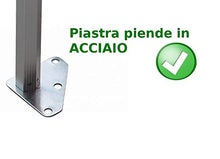 Gazebo Giallo 4,5x3 Pieghevole Alluminio a Forbice Ombrello Professionale coldiretti fiere PVC a Fisarmonica piantone Esagonale