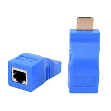 ASFD Extender Compatibile con HDMI 1080P Rj45 Port LAN Network Extension Fino a 30M 1080P Blue