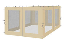 Quick-Star 4 pareti Laterali con zanzariera per Gazebo 3 x 4 m Parete Laterale Sabbia
