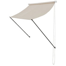pro.tec] Tenda da Sole a Parete con Catenella - Paravento, Parasole - 350 x 120 cm - Color Sabbia