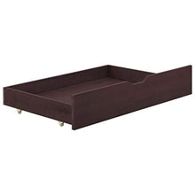FAMIROSA Giroletto con 2 Cassetti Marrone Scuro Legno di Pino 90x200 cm-2157