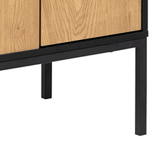 Actona Cassettiera Seaford III Rovere Naturale Nero