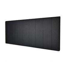 P17 | Testiera in Ecopelle | Righe | 180x80 | (Black)
