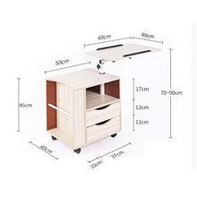 FGH PLKKMOI Comodino, con cassetto e ripiano, Regolabile servitore Tavolino in Legno.