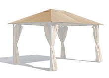 GRASEKAMP Qualität seit 1972 48281 - Gazebo da giardino Nizza, 3 x 4 m, colore: Beige
