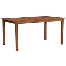 SKM Tavolo da Giardino 150x90x74 cm in Massello di Acacia