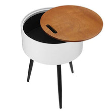 Belleashy Tavolino da caffè Tavolino Rotondo Tavolino da caffè Tavolino da Letto Staccabile Comodini con Portaoggetti Organizer Rack per Mobili da Soggiorno