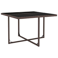 vidaXL Set da Pranzo da Giardino 13 pz Polyrattan Marrone Tavolo Sedie Cuscini