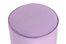 One Couture - Sgabello in velluto, con base in metallo, colore: Viola
