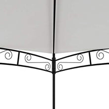vidaXL Gazebo da Giardino 4x3 m Crema 180 g/m²