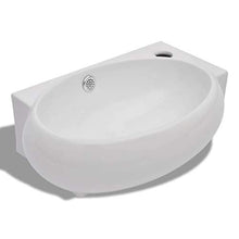 Sanitop-Wingenroth - Lavabo in ceramica con troppopieno, colore: Bianco