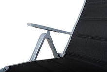 Strandgut Sedia a Sdraio, Grigio/Nero