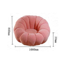 Amadon Lazy Tatami Divano Pigro Singolo Piccolo Panno di Zucca, Casual Pigro Tatami Semplice Sedia da Computer Balcone Poltrona,Arancia