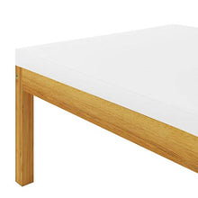 FAMIROSA Set Divani da Giardino 9 pz con Cuscini Crema Massello Acacia-7896