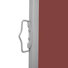 vidaXL - Tenda da sole laterale estensibile, 120 x 1000 cm, colore: Marrone