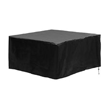 HUACHENG Mobili da Giardino per Esterni Sedia Copridivano Copridivano Impermeabile Quadrato Piccolo-Argento, 90x90x40cm
