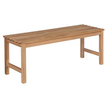 E E-NICES Panchina da Giardino 120 cm in Massello di Teak