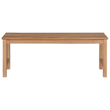 E E-NICES Panchina da Giardino 120 cm in Massello di Teak