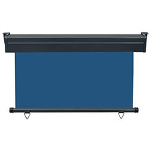 vidaXL - Tenda da sole laterale per balcone, 120 x 250 cm, colore: Blu
