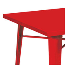 Pratiko Life A0058750-0 Tavolo Matrix, Rosso, 80 x 80 cm