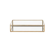 Beliani Svuota Tasche Decorativo in Vetro ed Oro Grenoble
