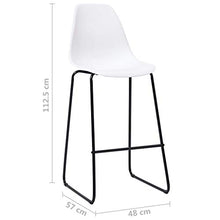 Tidyard Set 3 pz da Bar, Set Tavolino Bar, Set Bar per la Casa, Set di Mobili da Balcone, Set di Mobili per Cucina, Set Tavolo e 2 Sedie da Bar Alti in Plastica