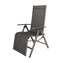 Ambientehome Alu Relaxsessel Korfu Anthrazit Circa 73x60x114 cm Poltrona, Antracite