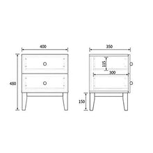 SLL- Comodino Governo del cassetto con Forte Portata for Camera da Letto, Studio, ECC