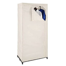 1a-handelsagentur Tessuto Guardaroba Beige Con Cremagliere Dell'Indumento Armadio di Stoffa Armadio IN