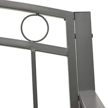 vidaXL Panchina da Giardino 125 cm in Acciaio Grigia