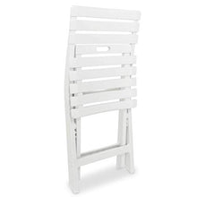 Xingshuoonline - Panchina da giardino in plastica resistente, 145,5 x 49 x 74 cm, colore: Bianco
