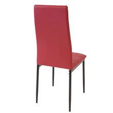 Albatros Sedia per Sala da Pranzo Rimini, Set di 4 sedie, Rosso, SGS Testato