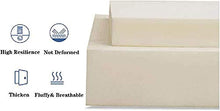LRuilo - Cuscino spesso per sedia da giardino, in cotone caldo, cuscino per panchina da giardino, quadrato, per interni ed esterni (beige, 45 x 45 x 3 cm)