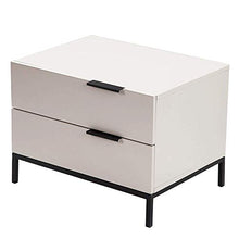 HYY-YY Modern Piano di Vernice Comodino Camera Locker, Materiale: Pannelli a Base di Legno, Bianco Opaco.
