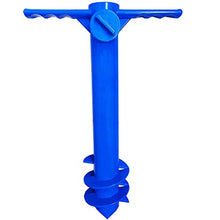 Stecto Picchetto per ombrellone, Portaombrelli a Spirale ABS Resistente con impugnature, Base per ombrellone Leggera Base per ombrellone da Giardino
