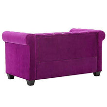 vidaXL Divano Chesterfield a 2 Posti Velluto Viola Sdraio Sofa Arreddo Salotto - Arredi Casa
