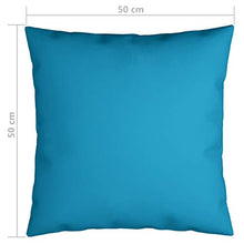 vidaXL Cuscini Decorativi 4 pz Blu Reale 50x50 cm in Tessuto