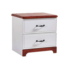 Comodini Toilette Mobili in Legno massello Armadietto Camera da Letto Immagazzinamento Pannello a Base di Legno + Legno (Color : Red, Size : 48 * 38 * 48cm)