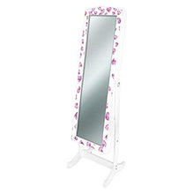 Lupia Armadio Specchiera Portagioie 42x38 Altezza 150 cm ROSE HEART VIOLET