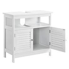 [en.casa] Armadio da Bagno per lavabo con mensola - 60x60x30cm - Bianco