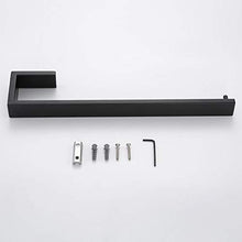 Aothpher SUS304 - Portasciugamani da parete, in acciaio INOX, 35 cm, colore: Nero opaco