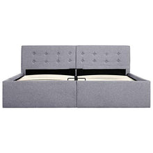 SKM Giroletto con Contenitore Grigio Chiaro in Tessuto 160x200 cm