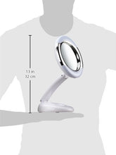 Laica MD6051 Specchio per il Trucco e il Make Up del Viso , Retroilluminato, Richiudibile, Ingrandimento X3, Diametro Specchio 12, 5 cm