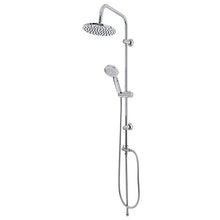FERIDRAS Plus Set Colonna Doccia, Soffione, Doccetta e Laccio, Ottone, Cromo/Bianco