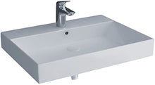 Bad1a Alpenberger - Lavello da appoggio in ghisa minerale, 60 x 42 cm, con troppopieno integrato, lavello rettangolare ed elegante, montaggio semplice