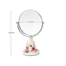PULLEY - Specchio da trucco da scrivania a doppia faccia, specchio da sposa in metallo