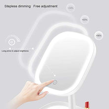 Specchio per Trucco a LED, Specchio per Trucco a LED, Specchio ad Alta Definizione da 8,4 Pollici, dimmer Continuo, Ricarica USB, Rotazione Specchio a 180 °, Specchio per Il Trucco del Desktop